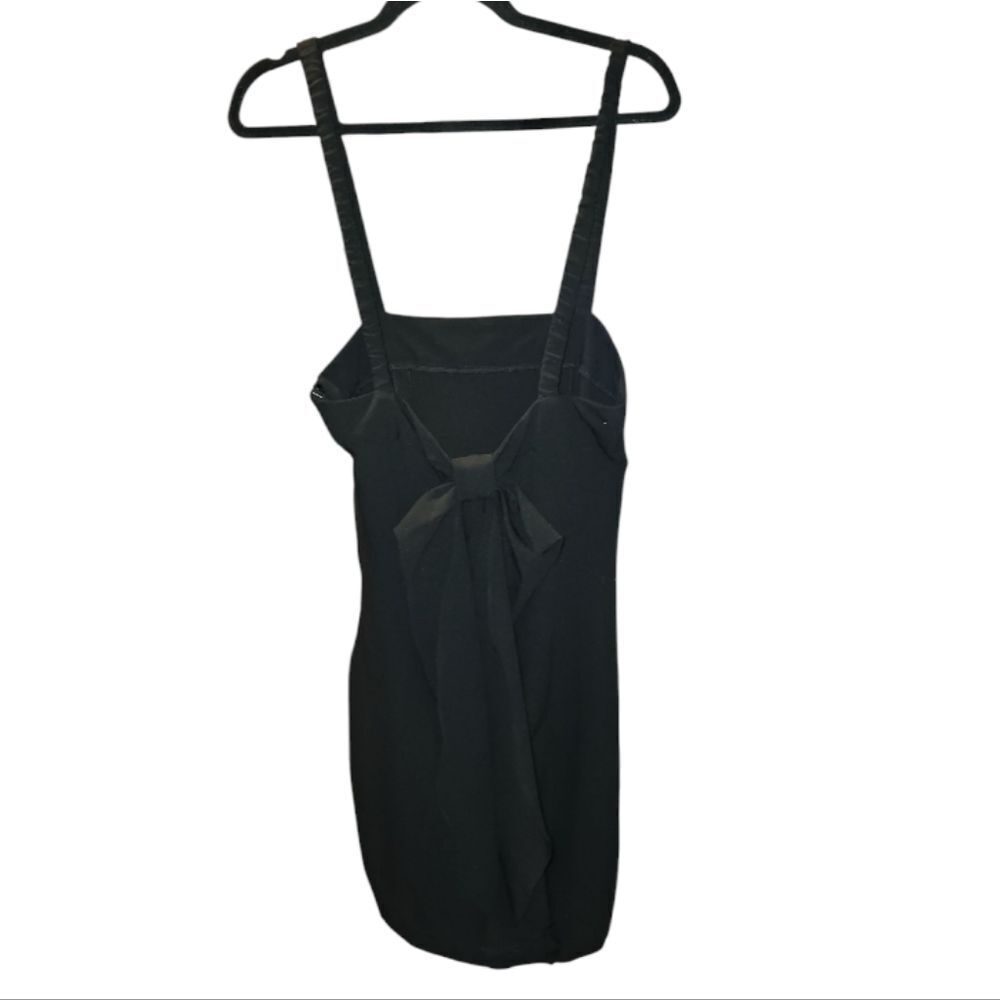 Ethy & Paule Paris Elegant Black‎ Dress, Bow Back, Size Small